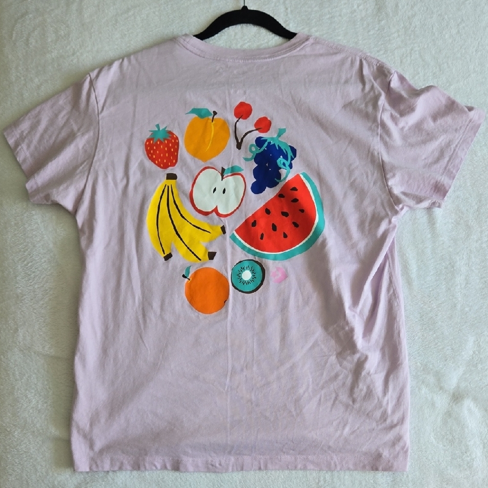 Converse Lavender Graphinc Tee with Multicolor Logo